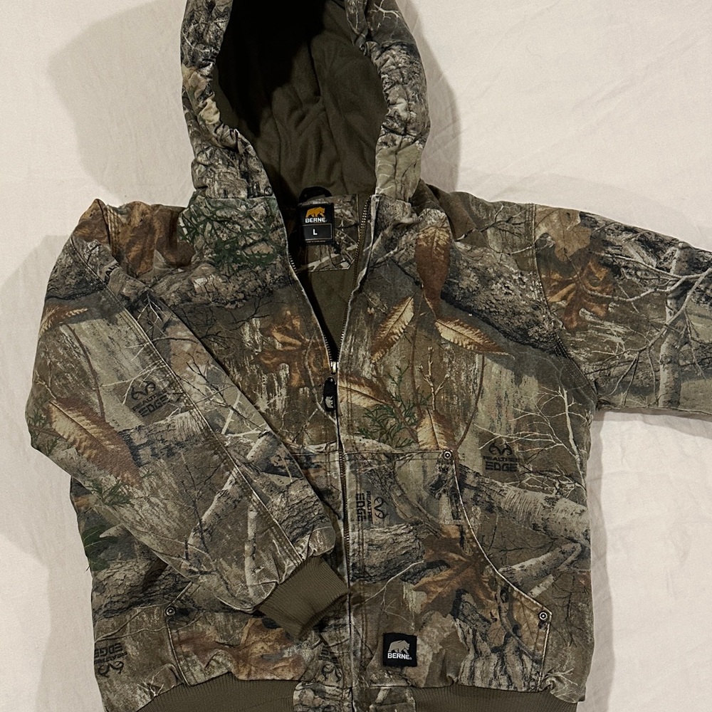 Kids Camouflage Hooded Jacket
